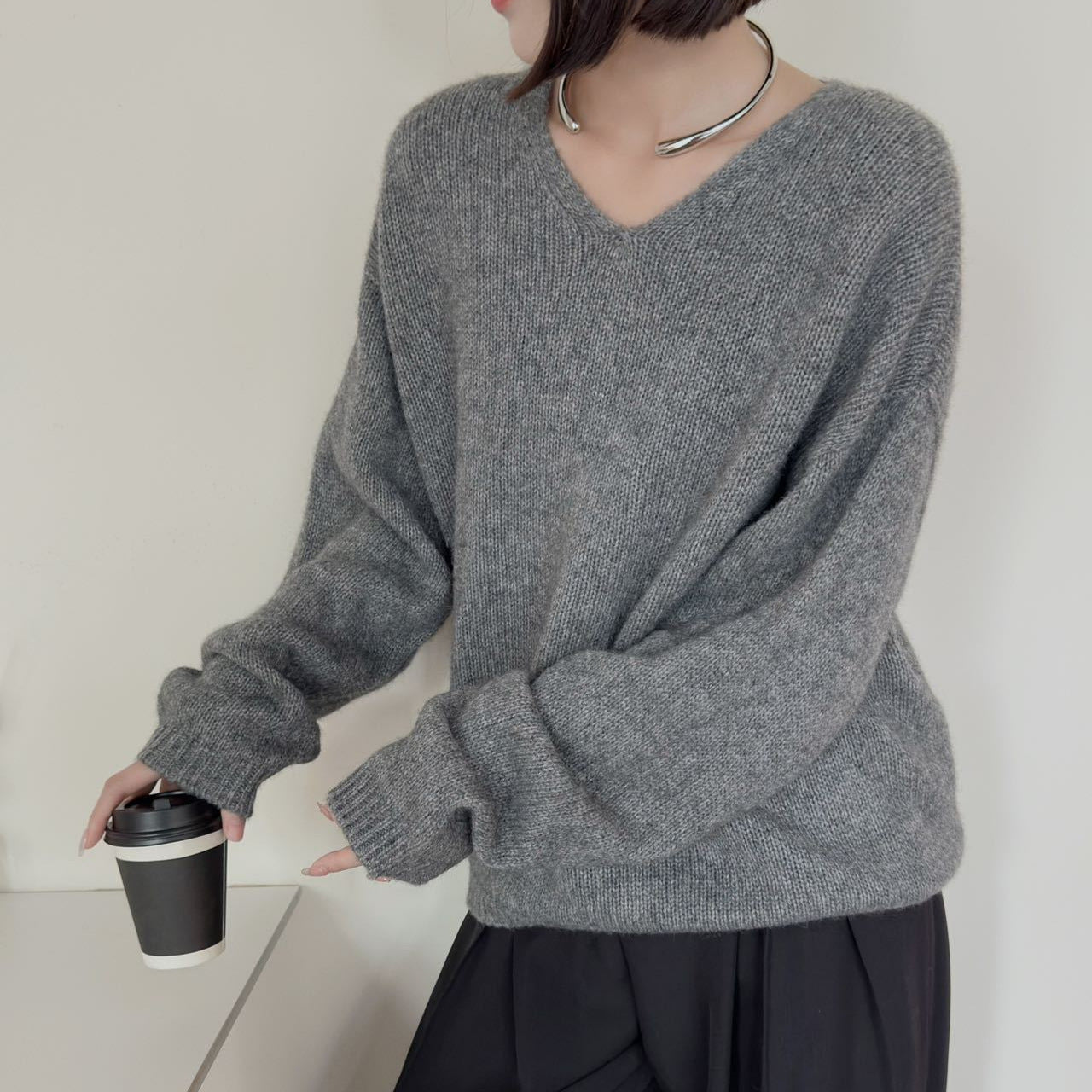 Damen Pullover V-Ausschnitt Norvielle - Norvielle