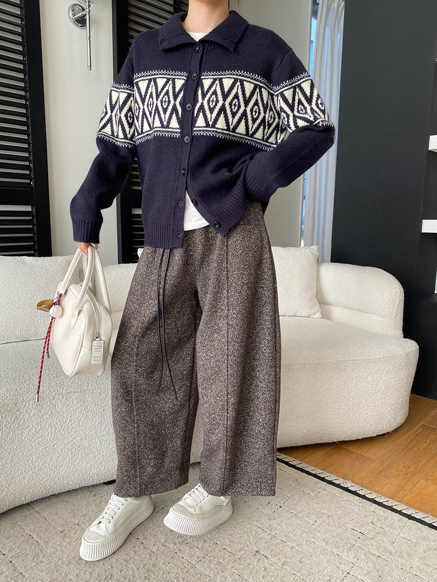 Damen Strickjacke mit Knöpfen und Taschen Norvielle