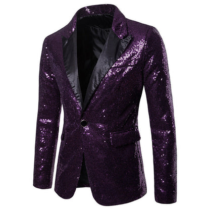 Herren Formalblazer Pailletten Norvielle