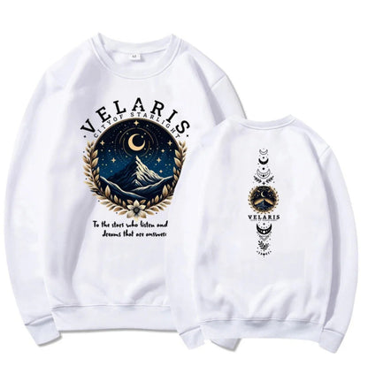 Damen Sweatshirt Nachthimmel Motiv Norvielle
