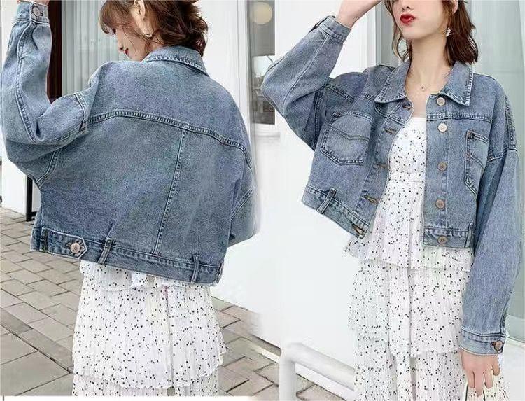 Damen Denimjacke mit Fransen