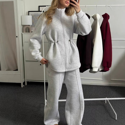 Damen Fleece-Pullover Hochkragen Mit Taschen Norvielle - Norvielle