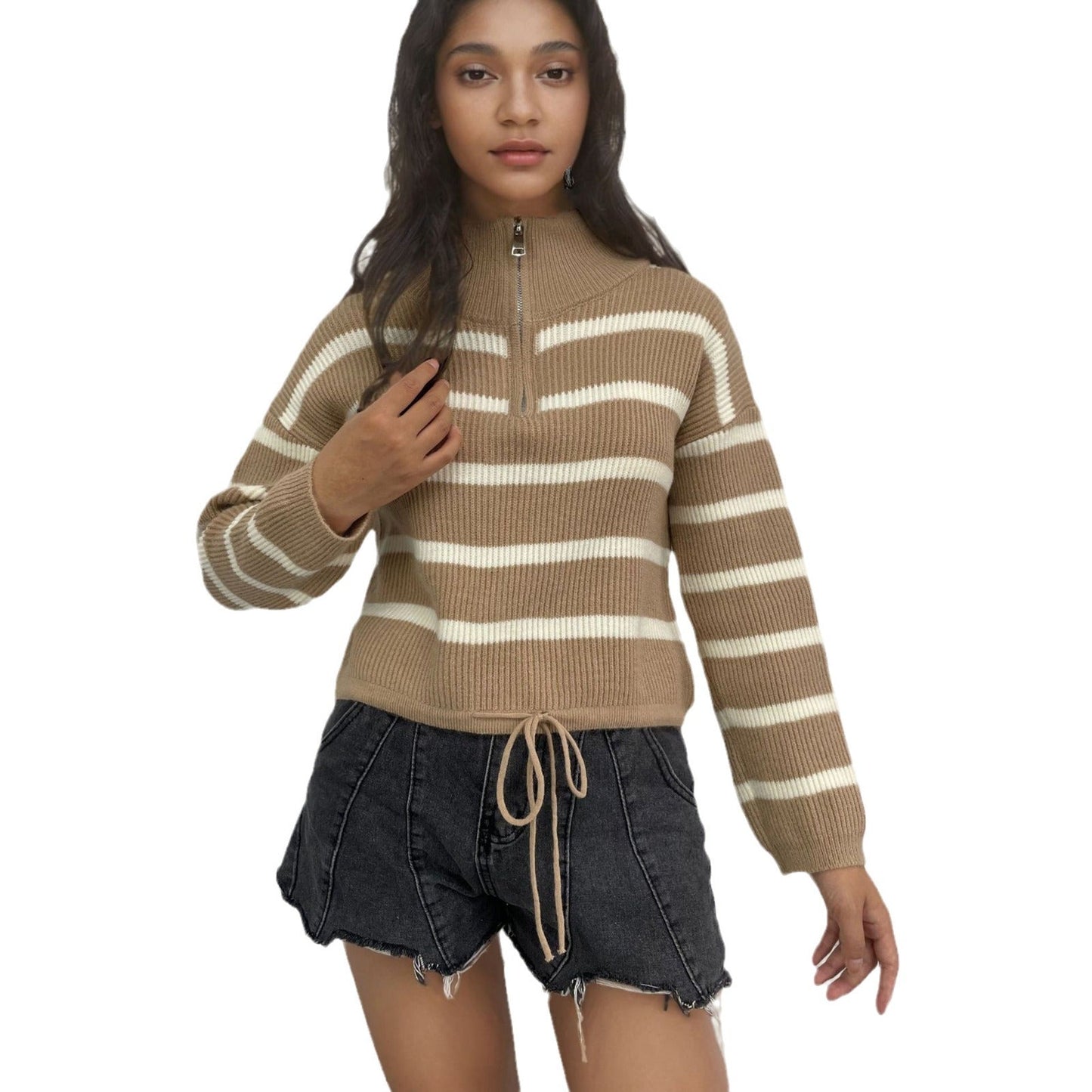 Damen Strickpullover Tailliert Norvielle
