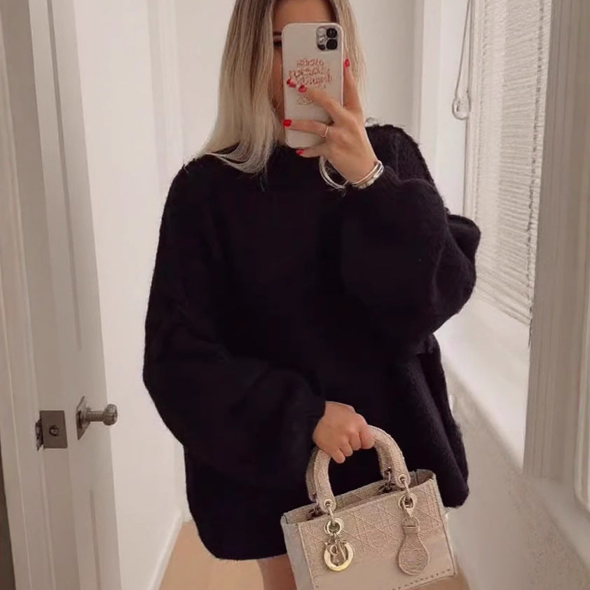 Damen Oversized Strickpullover Gemütlich Modern Norvielle