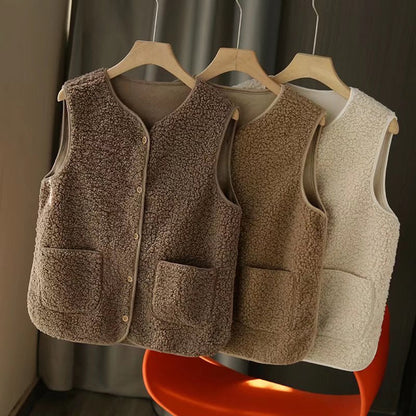 Damen Fleece-Weste Kuschelig Mit Taschen Norvielle - Norvielle