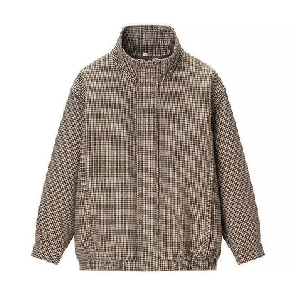 Damen Übergangsjacke Hahnentritt-Muster Norvielle