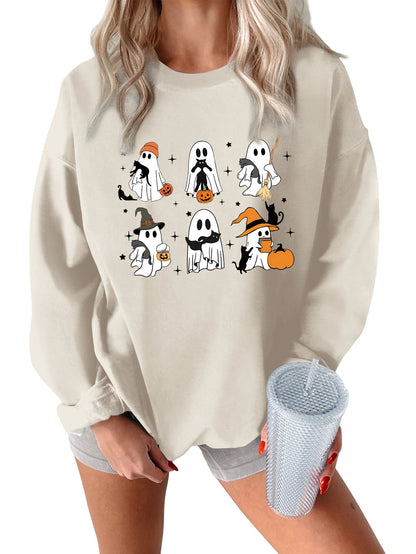 Damen Sweatshirt Grusel Motiv Norvielle