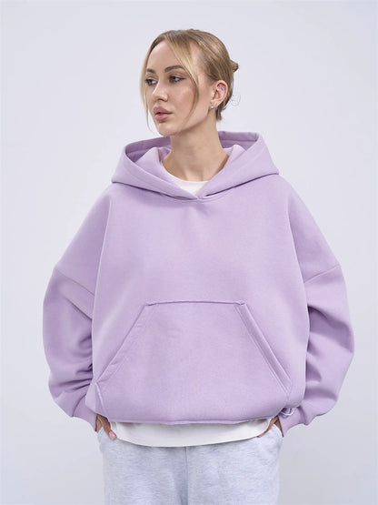 Damen Oversized Kapuzenpullover Lässiger Schnitt Mit Seitentaschen
