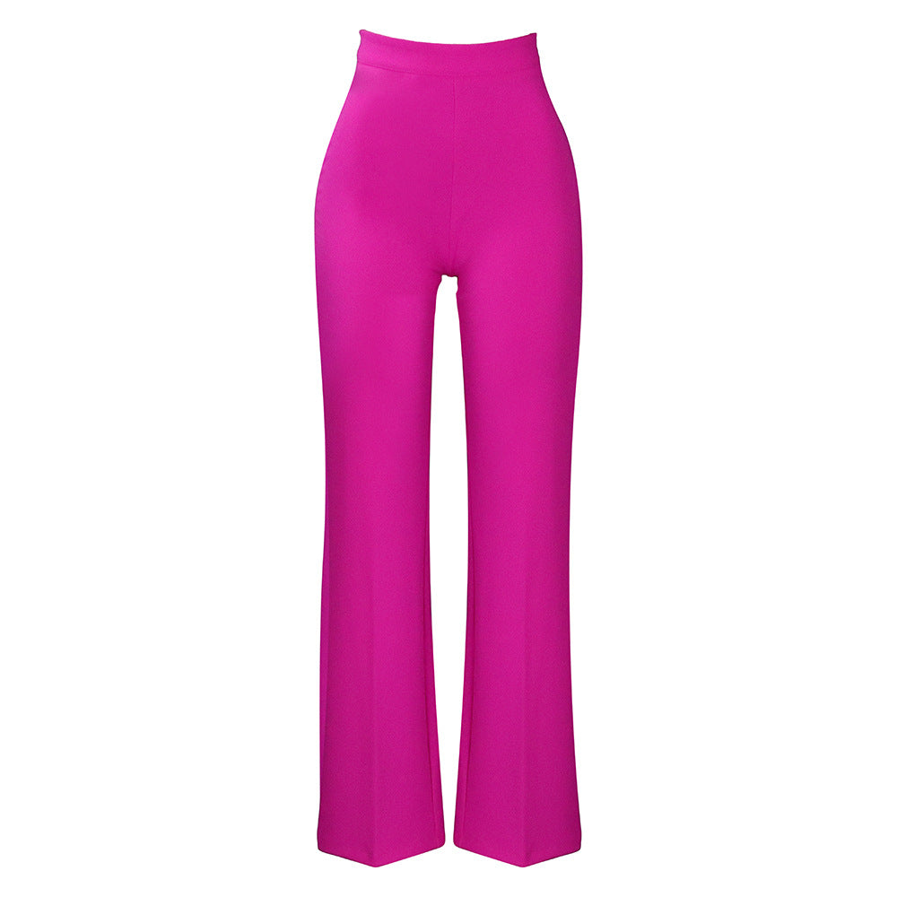Damen High-Waist-Hosen Norvielle Elegantes Design