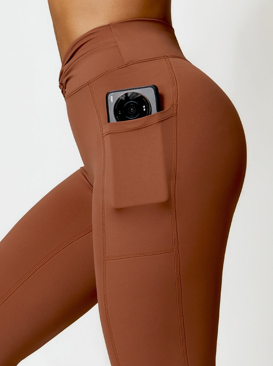 Serafina Damen High-Waist Schlagleggings Figurformend