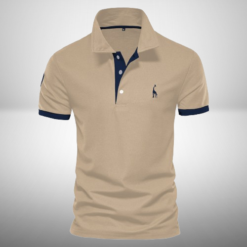 Norvielle Herren Polo-Shirt Baumwolle Weiß