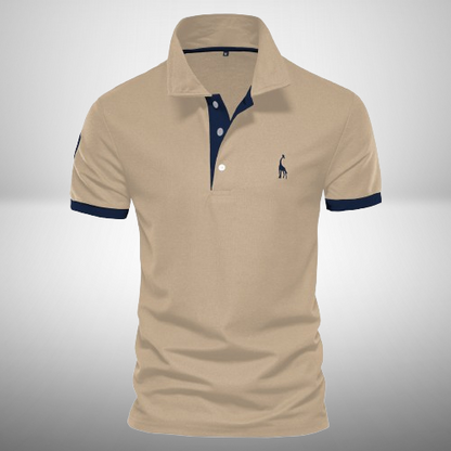 Norvielle Herren Polo-Shirt Baumwolle Weiß