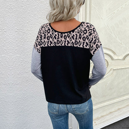 Damen Oberteil Animalprint Modern
