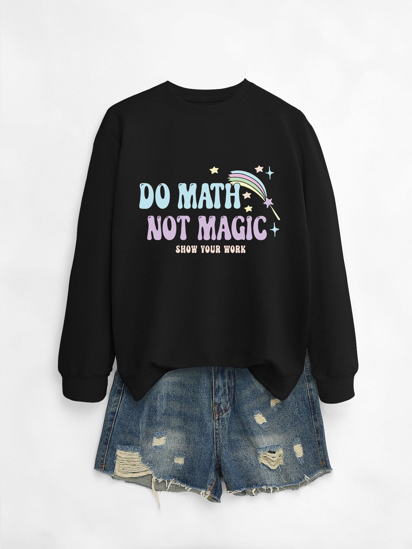 Damen Sweatshirt Mathematik Motiv Norvielle