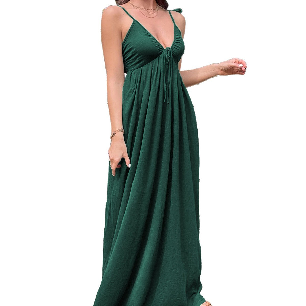Damen Maxikleid Locker Passform Verstellbare Träger Norvielle