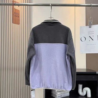 Damen Fleecepullover Hochkragen Praktische Taschen Norvielle