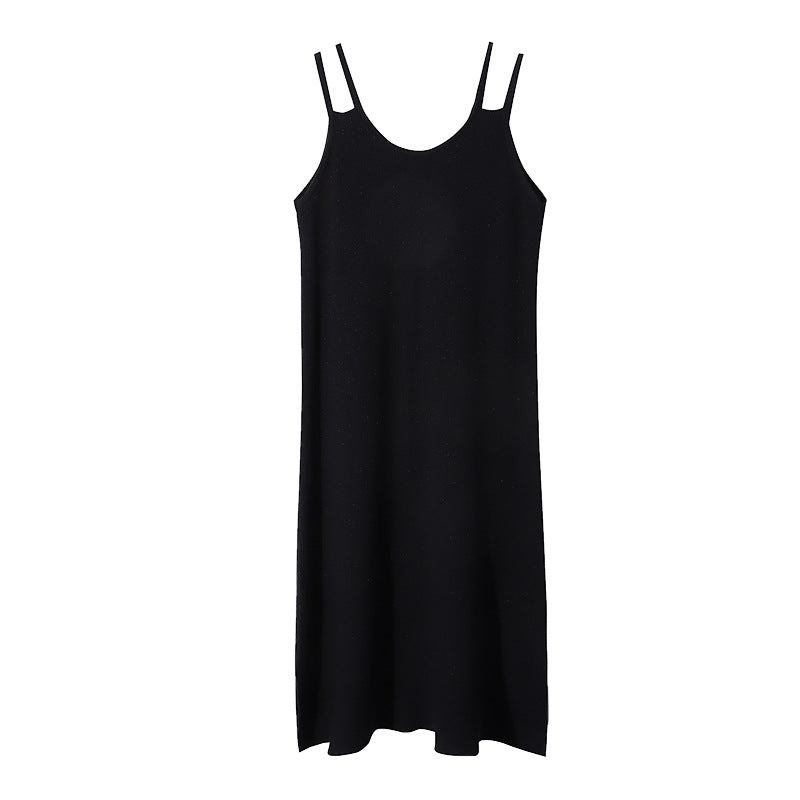 Damen Midikleid Weiches Material Mit Trägern