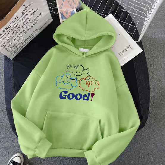 Damen Kapuzenpullover Cartoon-Motiv Bequem Norvielle