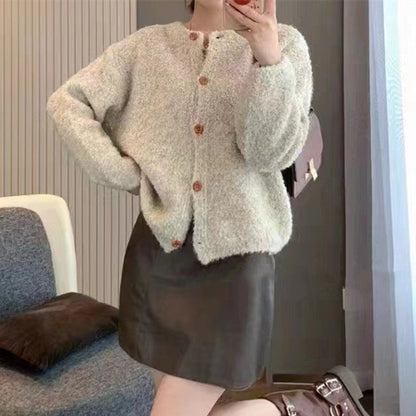 Damen Strickjacke Kuschelig Weit Norvielle