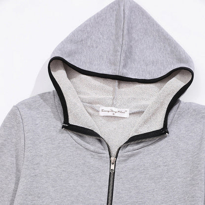Damen Sportliche Zip-Hoodie Jacke Norvielle -> Damen Sportzip-Hoodie
