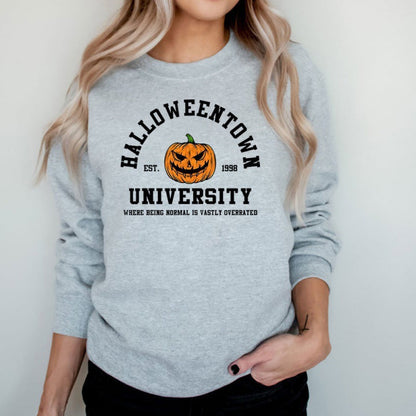 Damen Sweatshirt Kreatives Halloween-Design Baumwolle Bequem