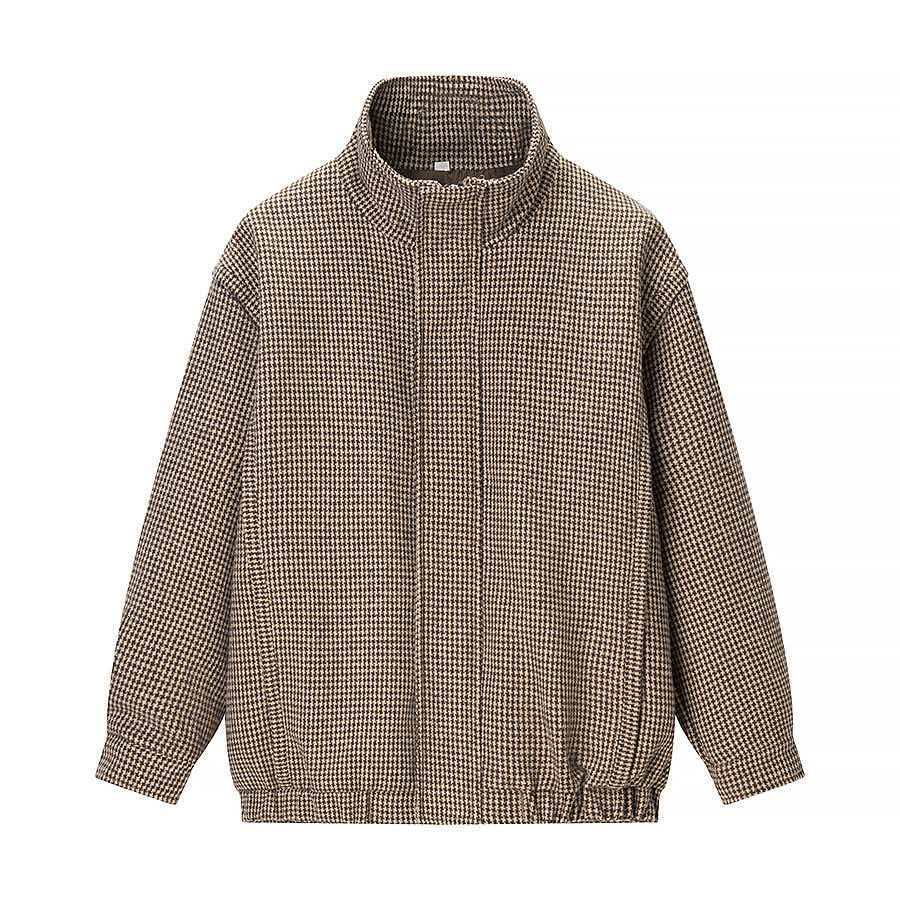 Damen Übergangsjacke Hahnentritt-Muster Norvielle