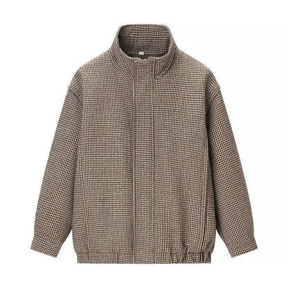 Damen Übergangsjacke Hahnentritt-Muster Norvielle