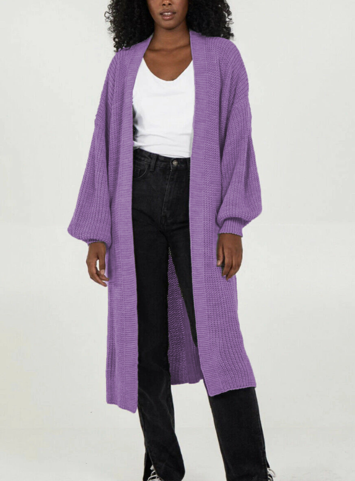 Damen Oversized Strickmantel Lässig Norvielle