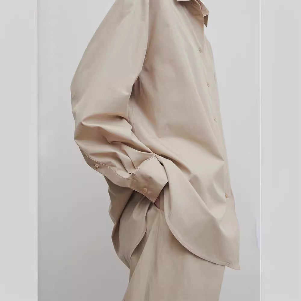 Damen Hochbundhose Klassisch Falten Elegant