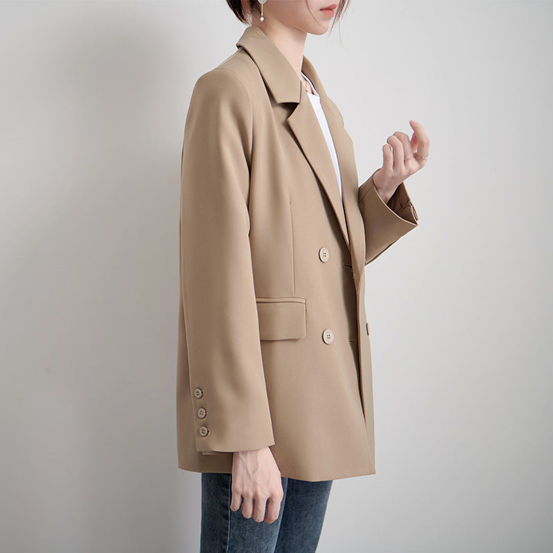 Damen Oversized Blazer Doppelter Knopfleiste