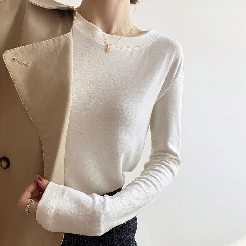 Damen Langarmshirt Feine Struktur Norvielle