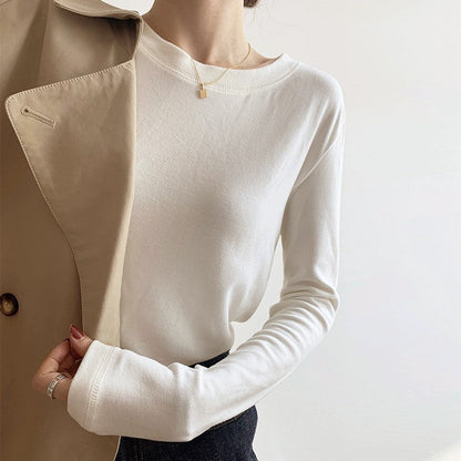 Damen Langarmshirt Feine Struktur Norvielle