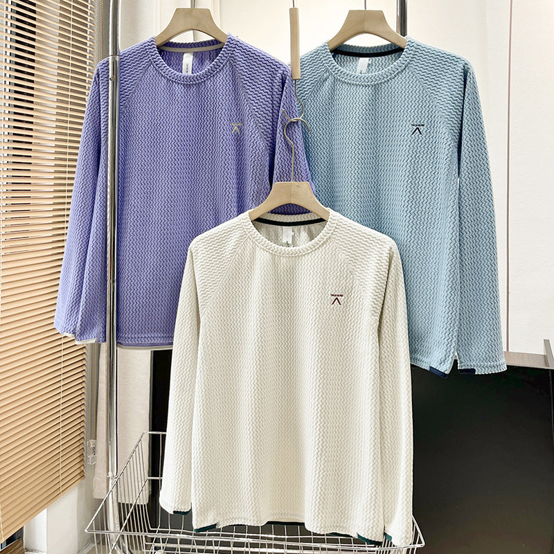 Damen Langarmshirt Strukturiertes Design Norvielle
