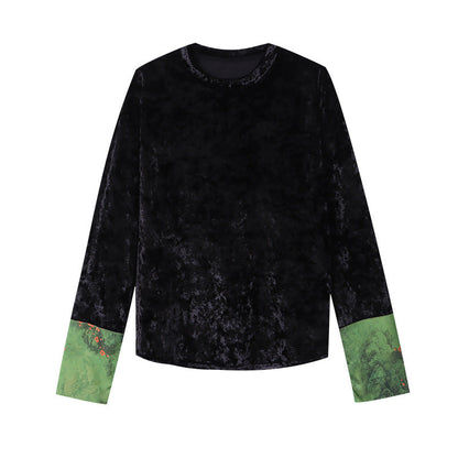 Damen Langarmshirt Velvet Elegant