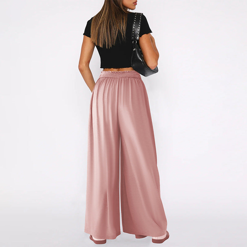 Damen Palazzo-Hose Weit mit hohem Bund Norvielle