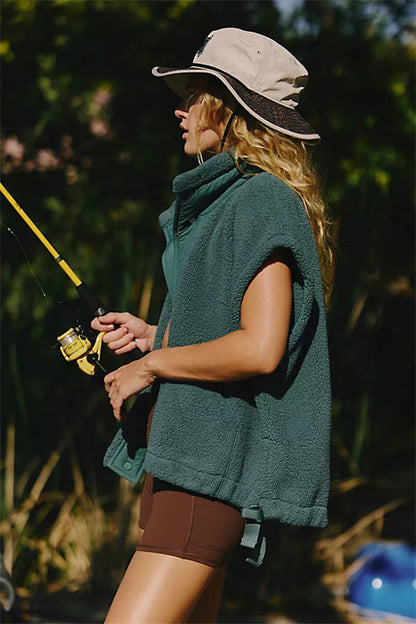 Damen Fleecejacke mit Kordelzügen Norvielle
