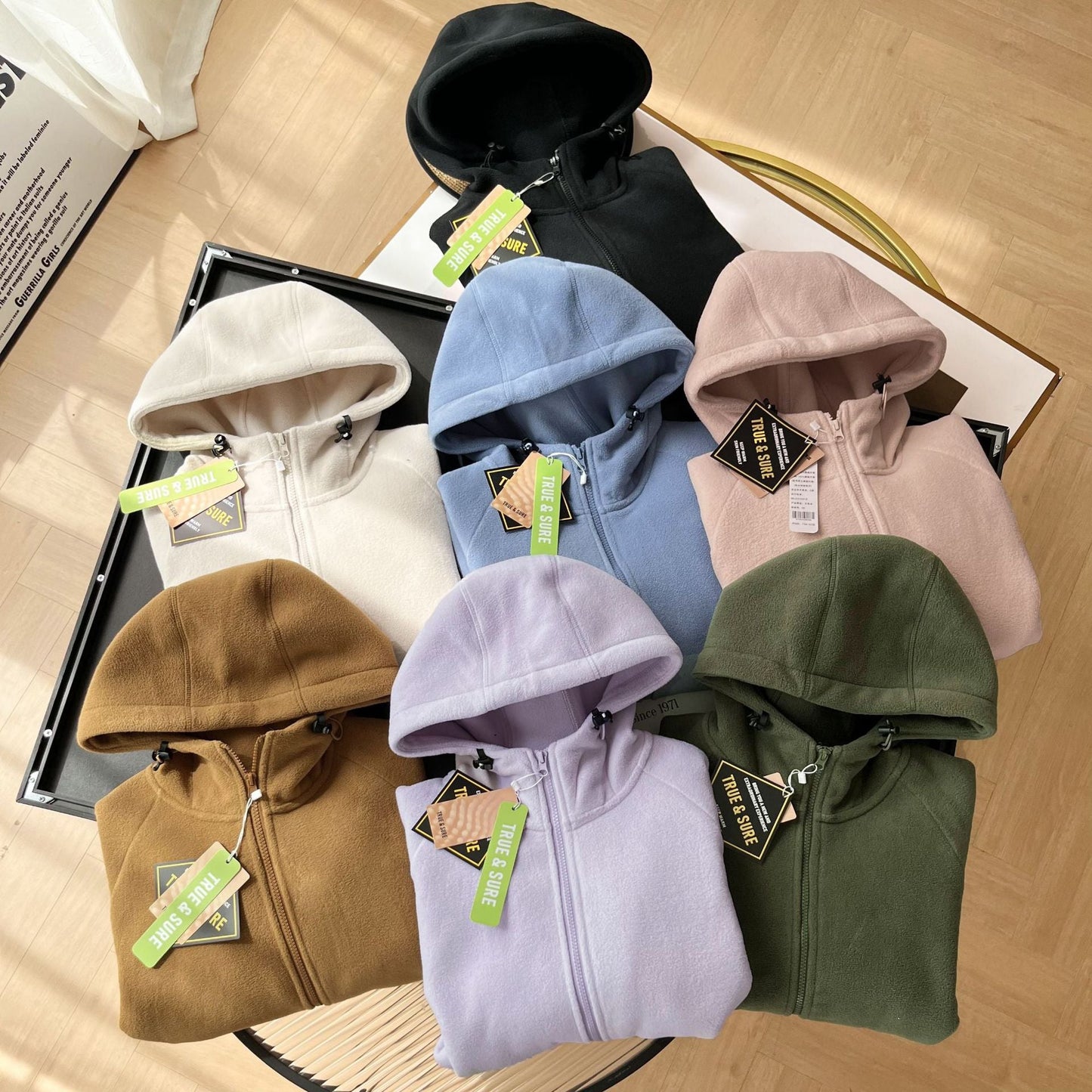 Damen Fleecejacke Hochkragen Mit Seitentaschen Norvielle