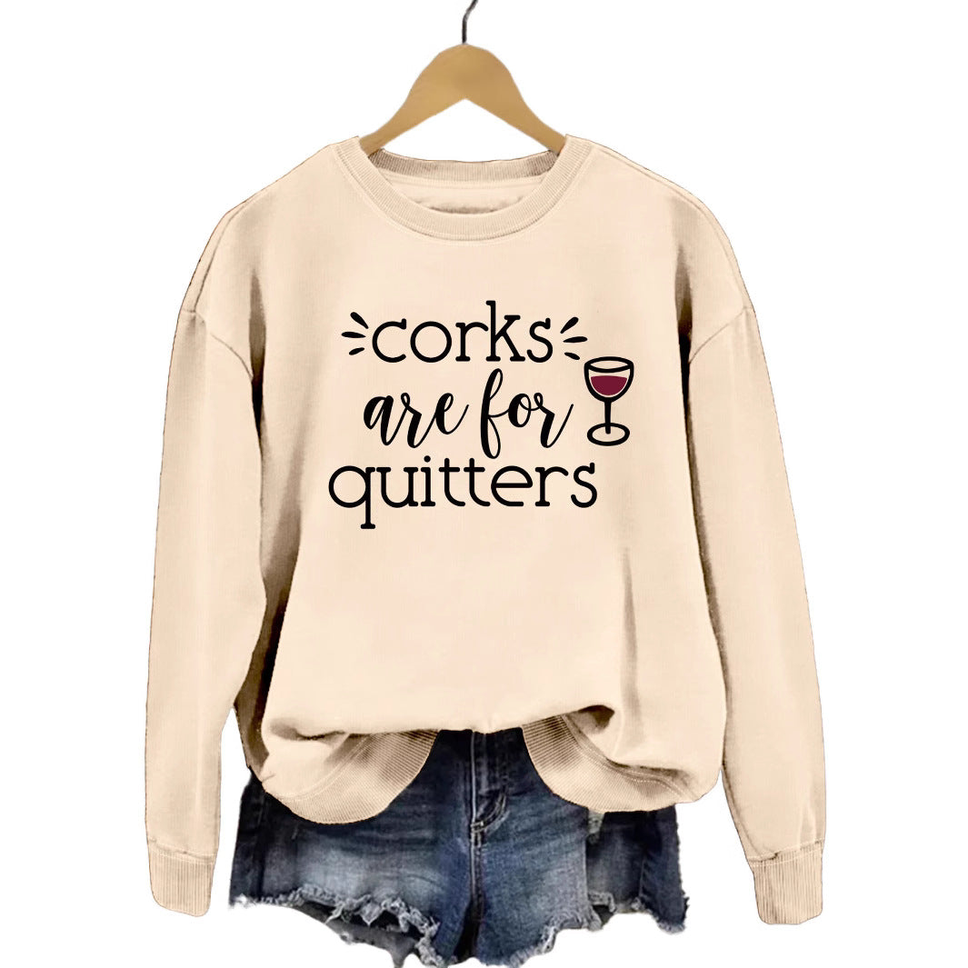 Damen Sweatshirt Lässiger Schnitt Mit Kreativem Spruch Norvielle