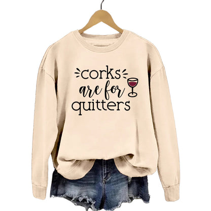Damen Sweatshirt Lässiger Schnitt Mit Kreativem Spruch Norvielle