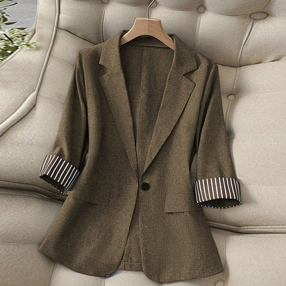 Damen Blazer Strukturierte Ärmel Norvielle