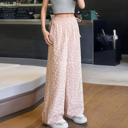 Damen Leichte Sommerhose Weite Bein Norvielle