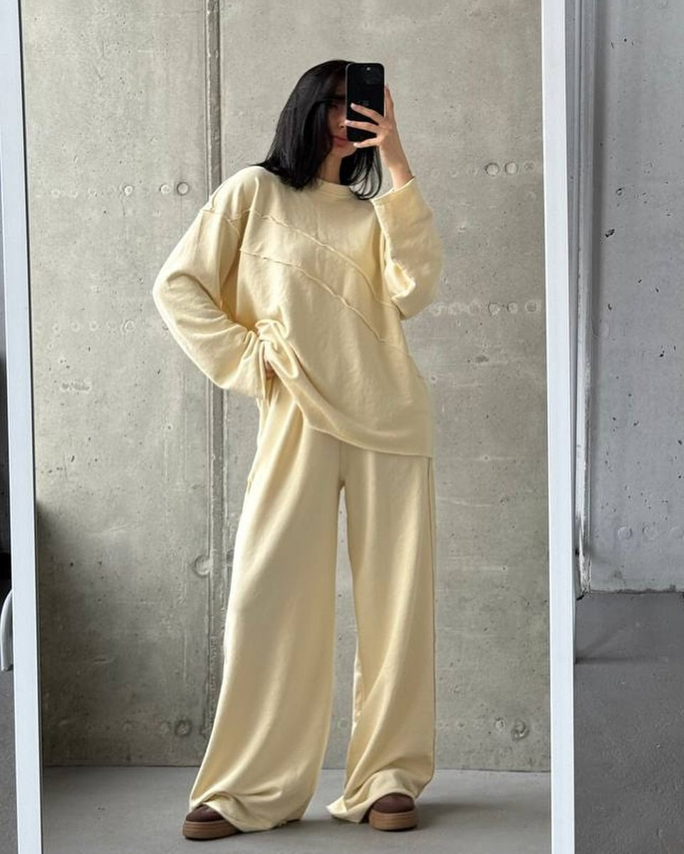 Damen Lounge-Anzug Weites Design Bequem Norvielle