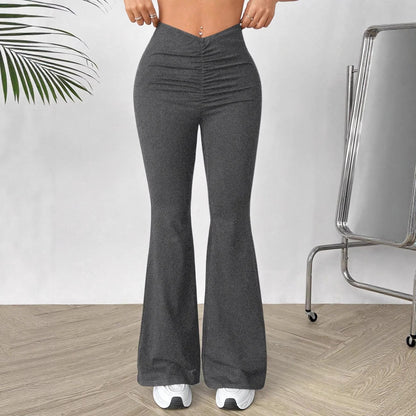 Damen Hochtaillierte Bootcut-Hose - Norvielle