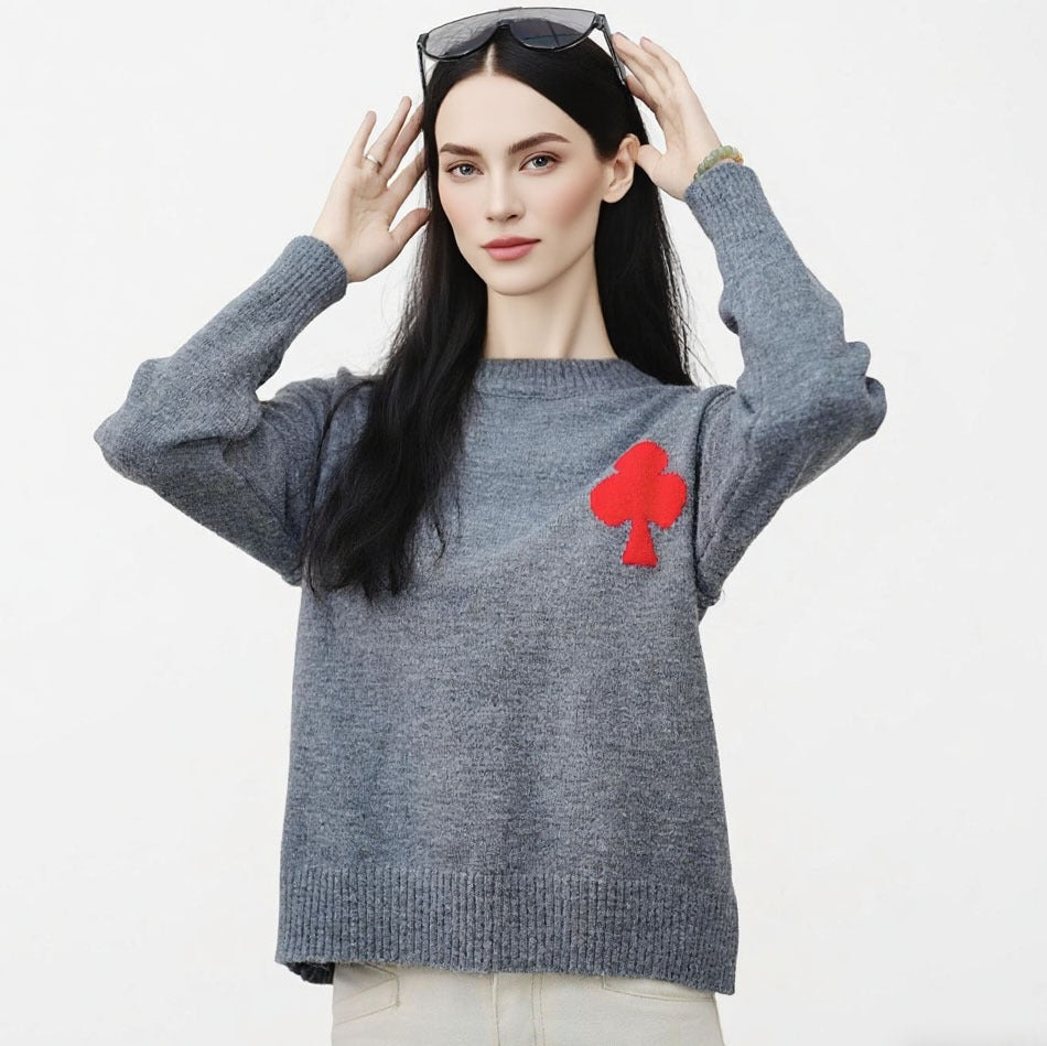 Damen Kurzpullover Strick Weich Norvielle Gemüstert
