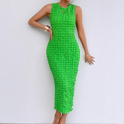 Damen Figurschmeichelndes Midi-Kleid Struktur Norvielle - Norvielle