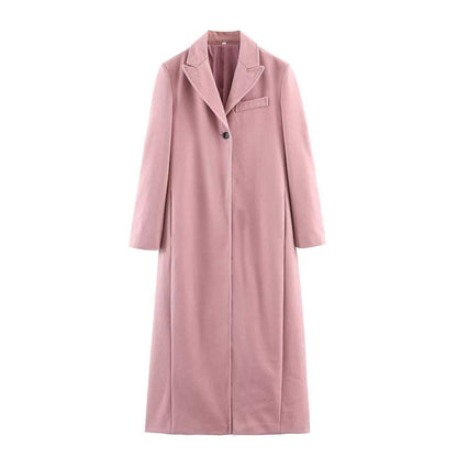 Damen Trenchcoat aus Wolle Elegantes Design Schwarz - Norvielle