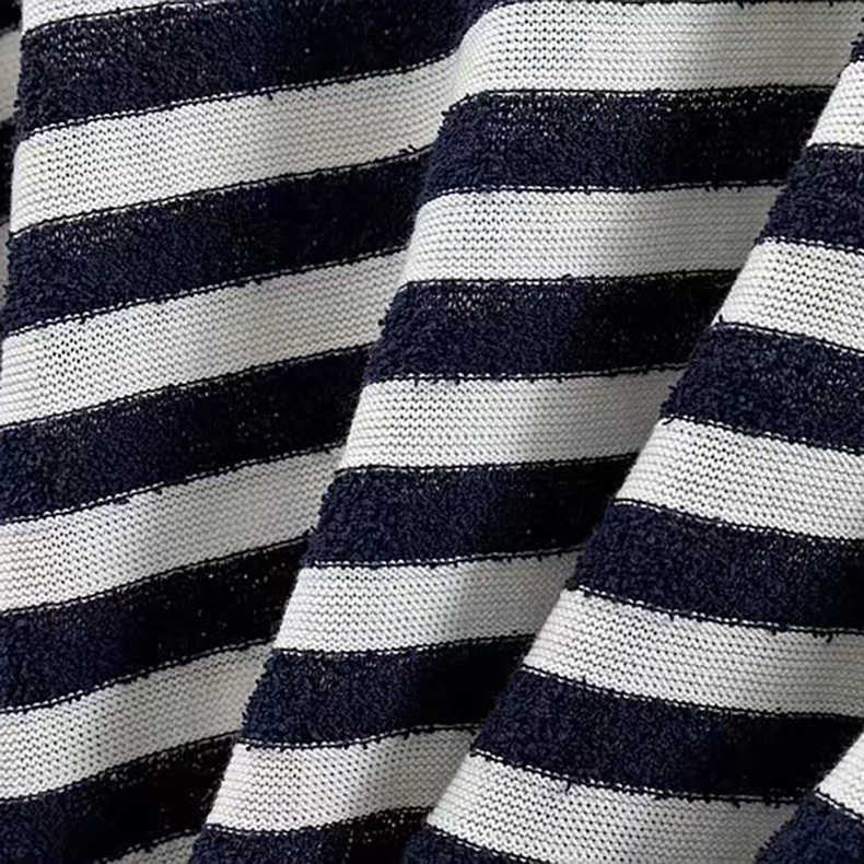Damen Streifenpullover Weites Modell Baumwolle Norvielle