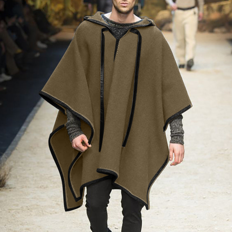 Herren Kapuzenponcho atmungsaktives Material Norvielle