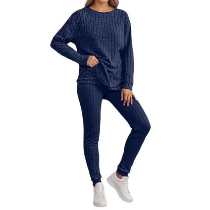 Damen Strickensemble Rippenstruktur Norvielle