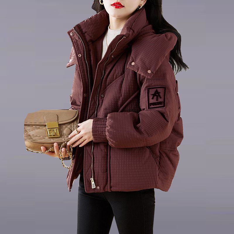 Damen Oversized Steppjacke Kapuzen-Design Norvielle